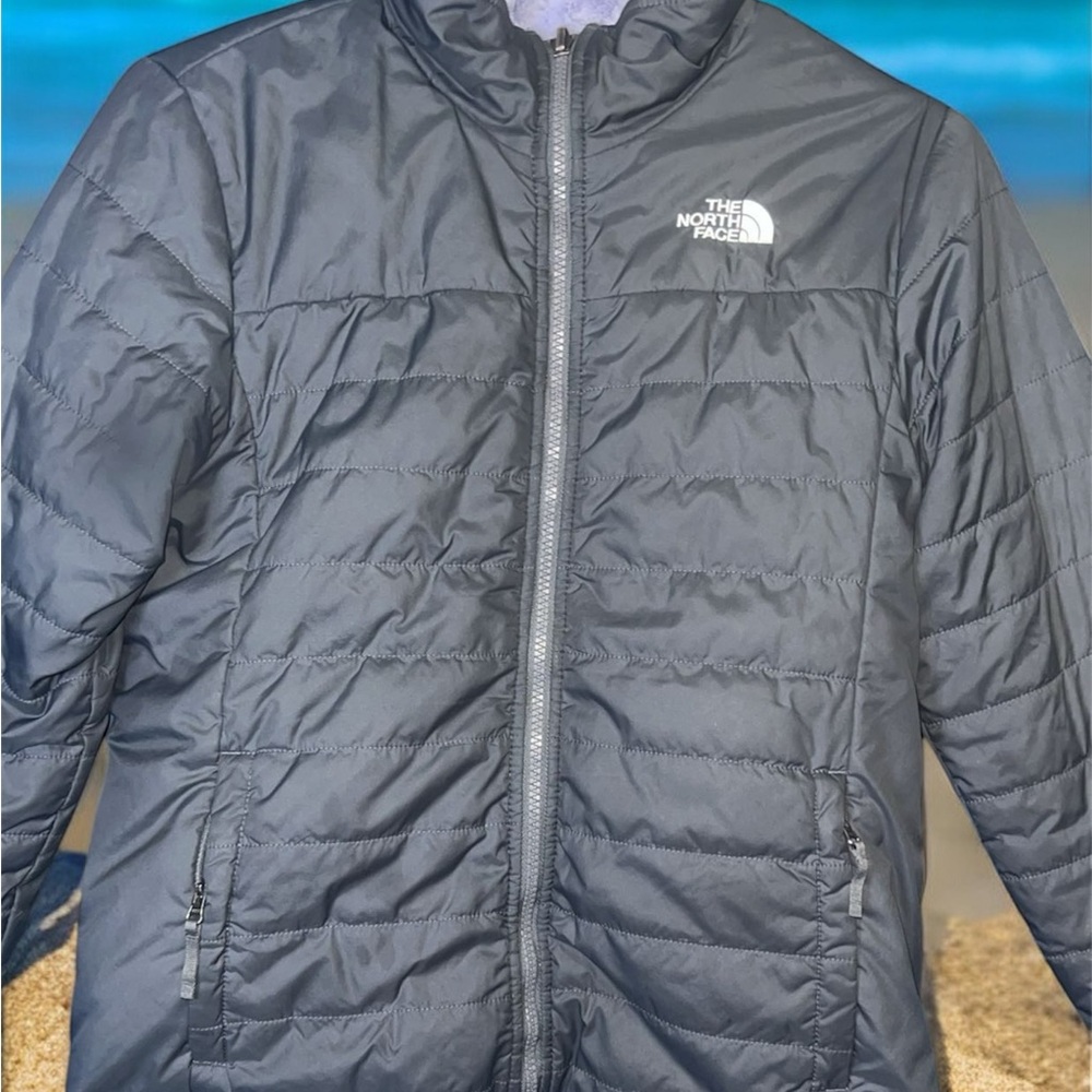 The North Face Charcoal Quilted Jacket
